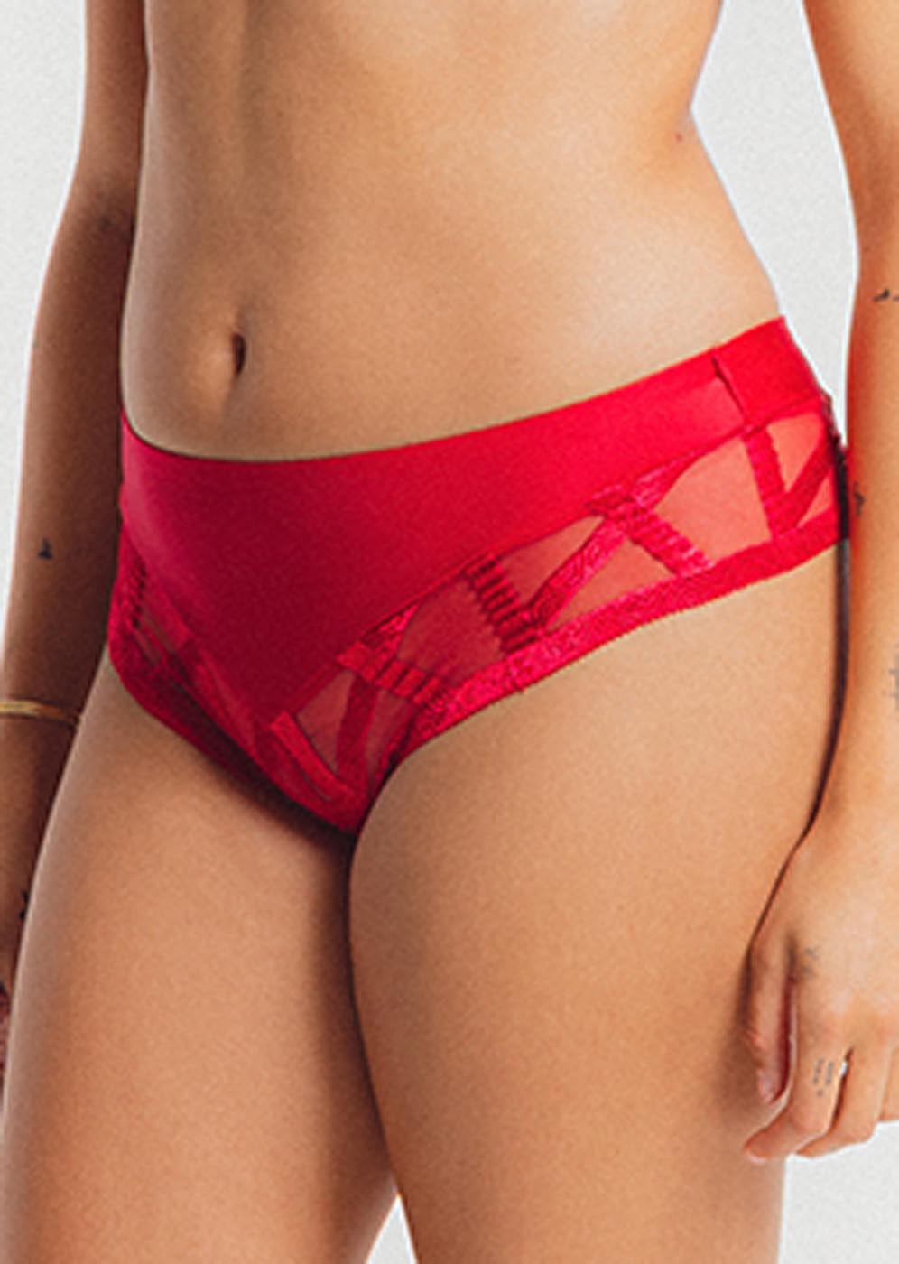 Shorty Brsilien Louisa Bracq Rouge  Lvre